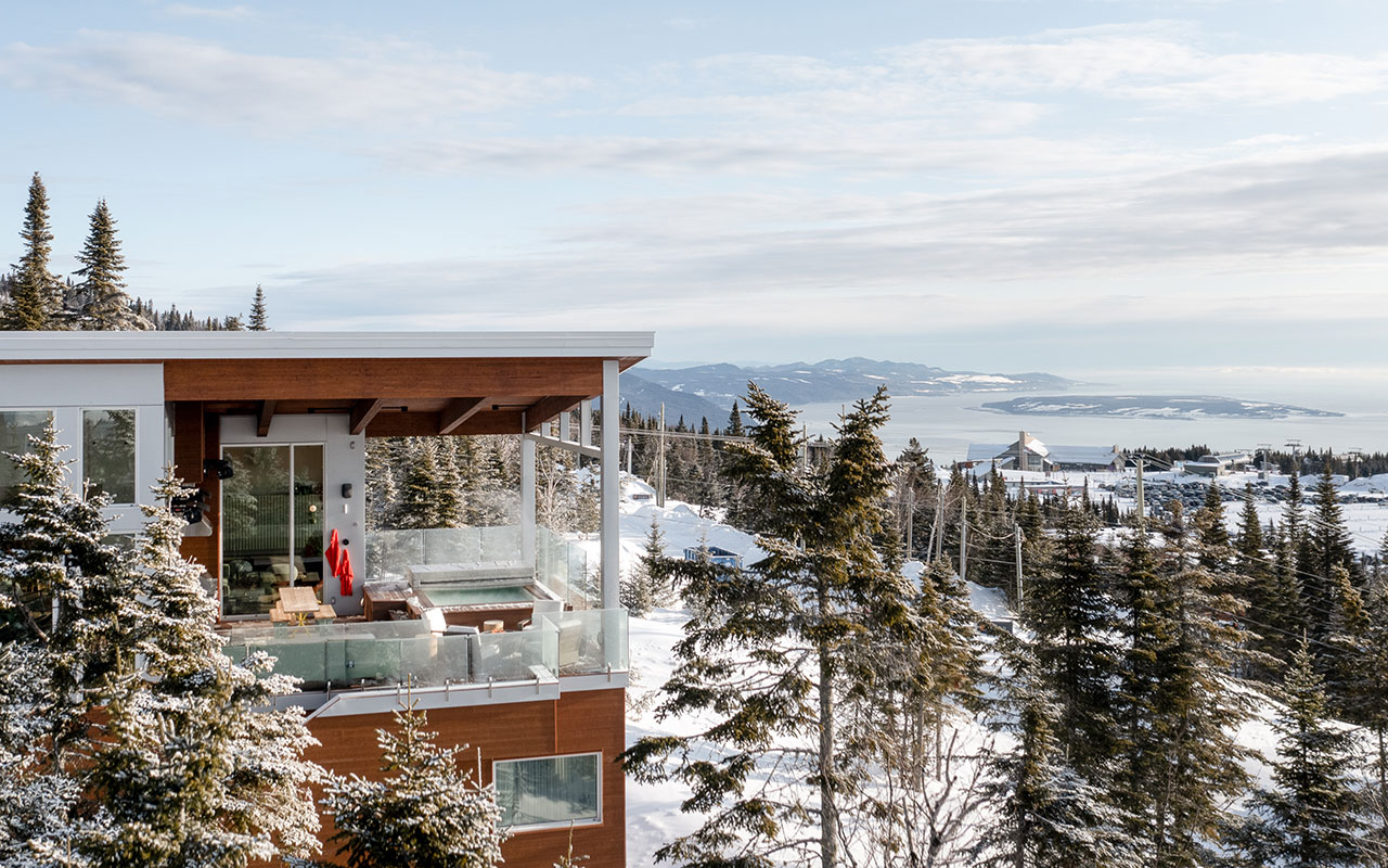 khach san Chalet Bertha nui tuyet Le Massif de Charlevoix