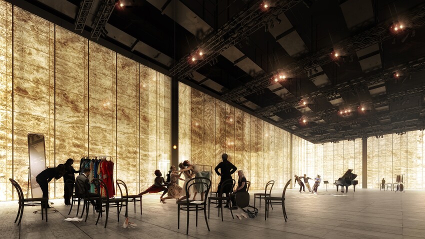 PAC NYC trung tam nghe thuat bieu dien Perelman New York Michael Bloomberg REX Studio