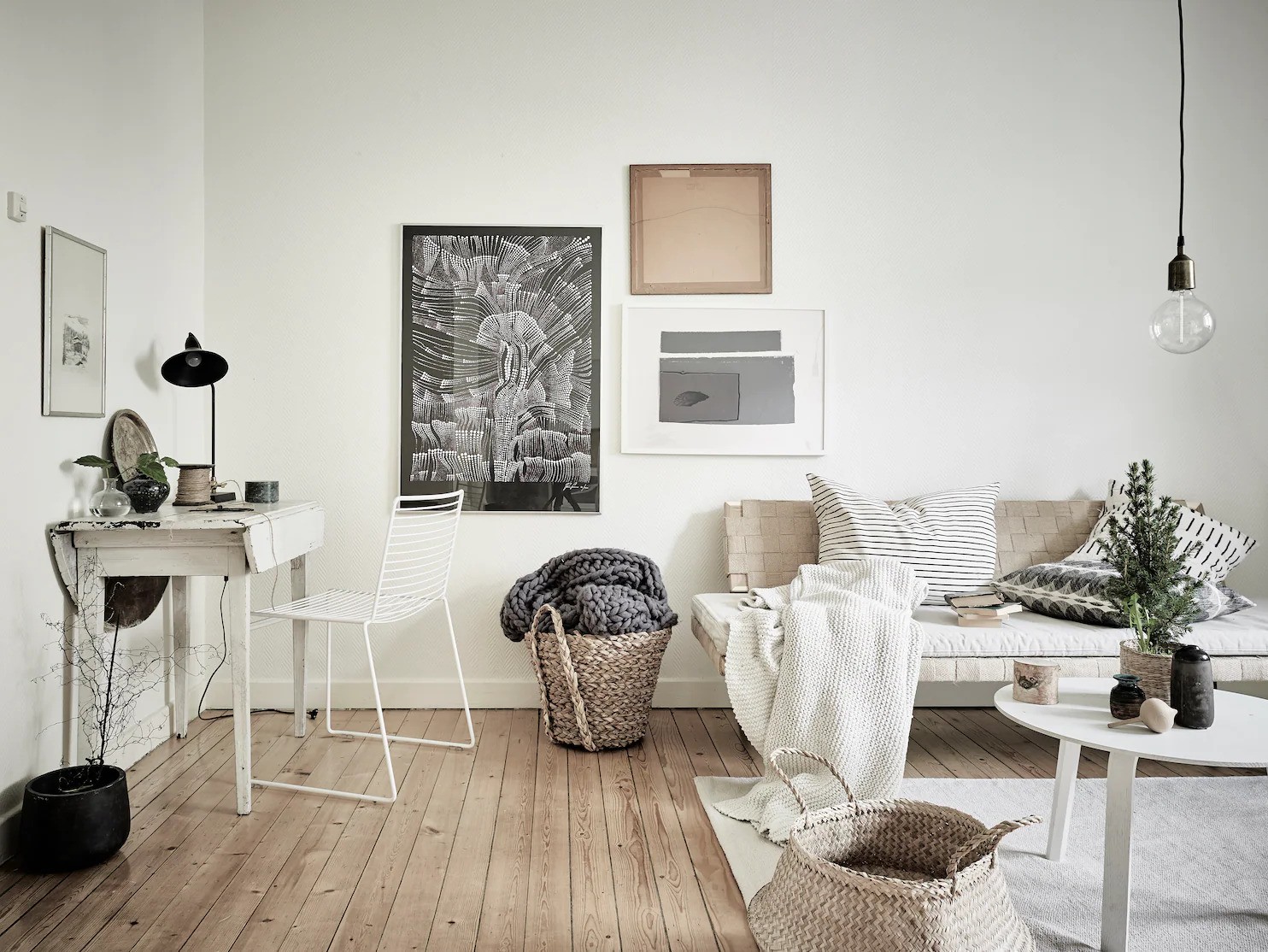 noi that phong khach scandinavian mua thu 