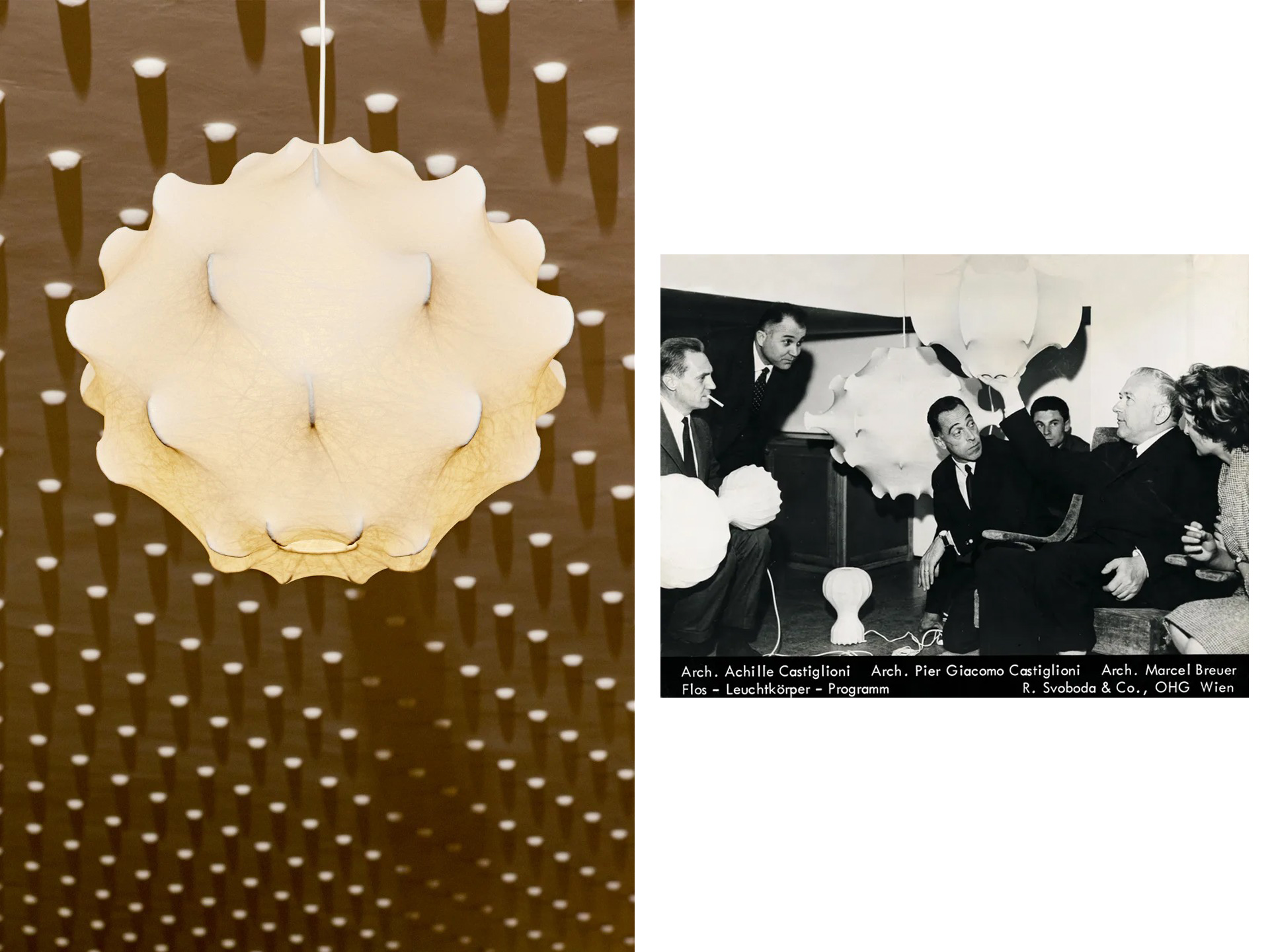 anh sang den flos taraxacum cocoon achille pier giacomo castiglioni