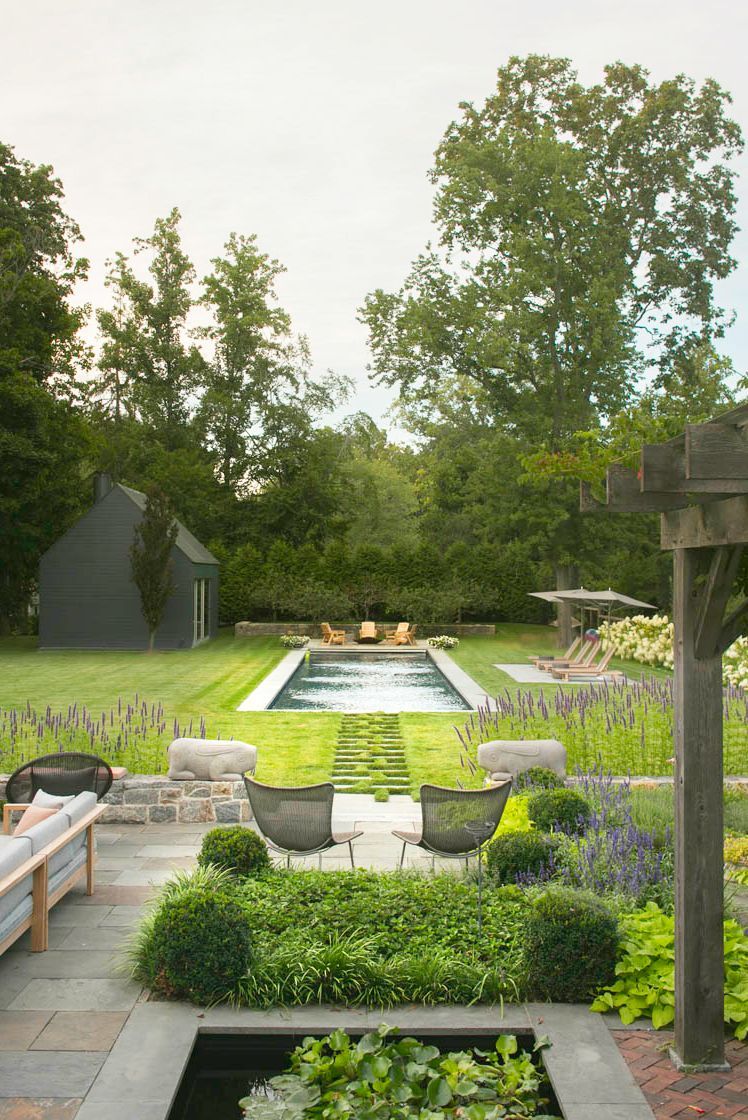 ho boi pool Janice Parker Landscape Architects Fairfield USA