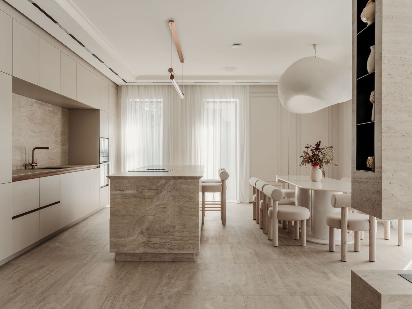 khong gian noi that nha Poroda Makhno Studio Kyiv