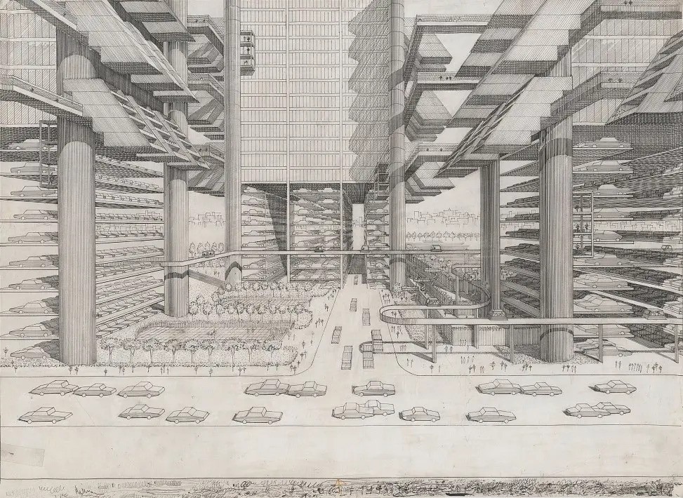 paul rudolph kien truc su lower manhattan trien lam met museum