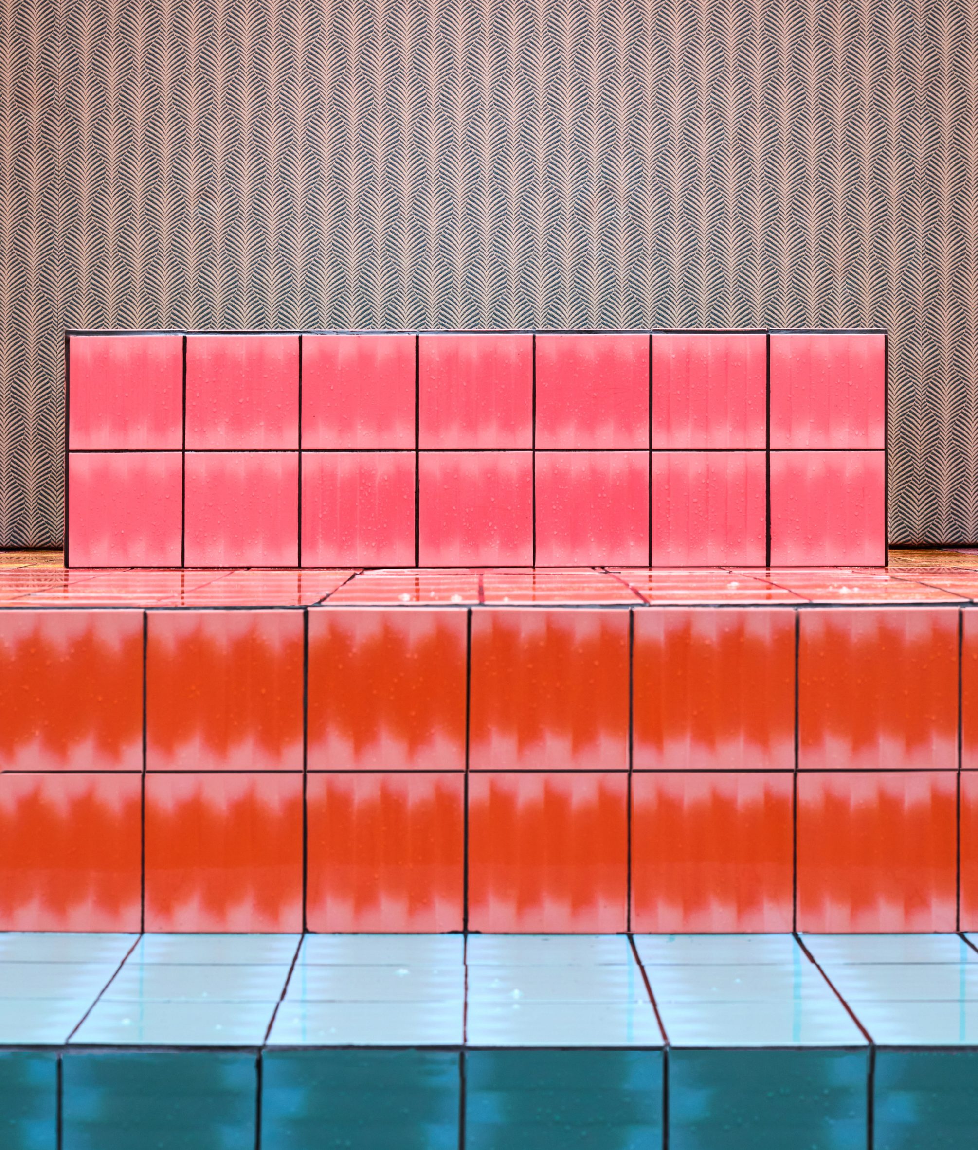 gach op thu cong ha lam color block uchronia day bed paris design week