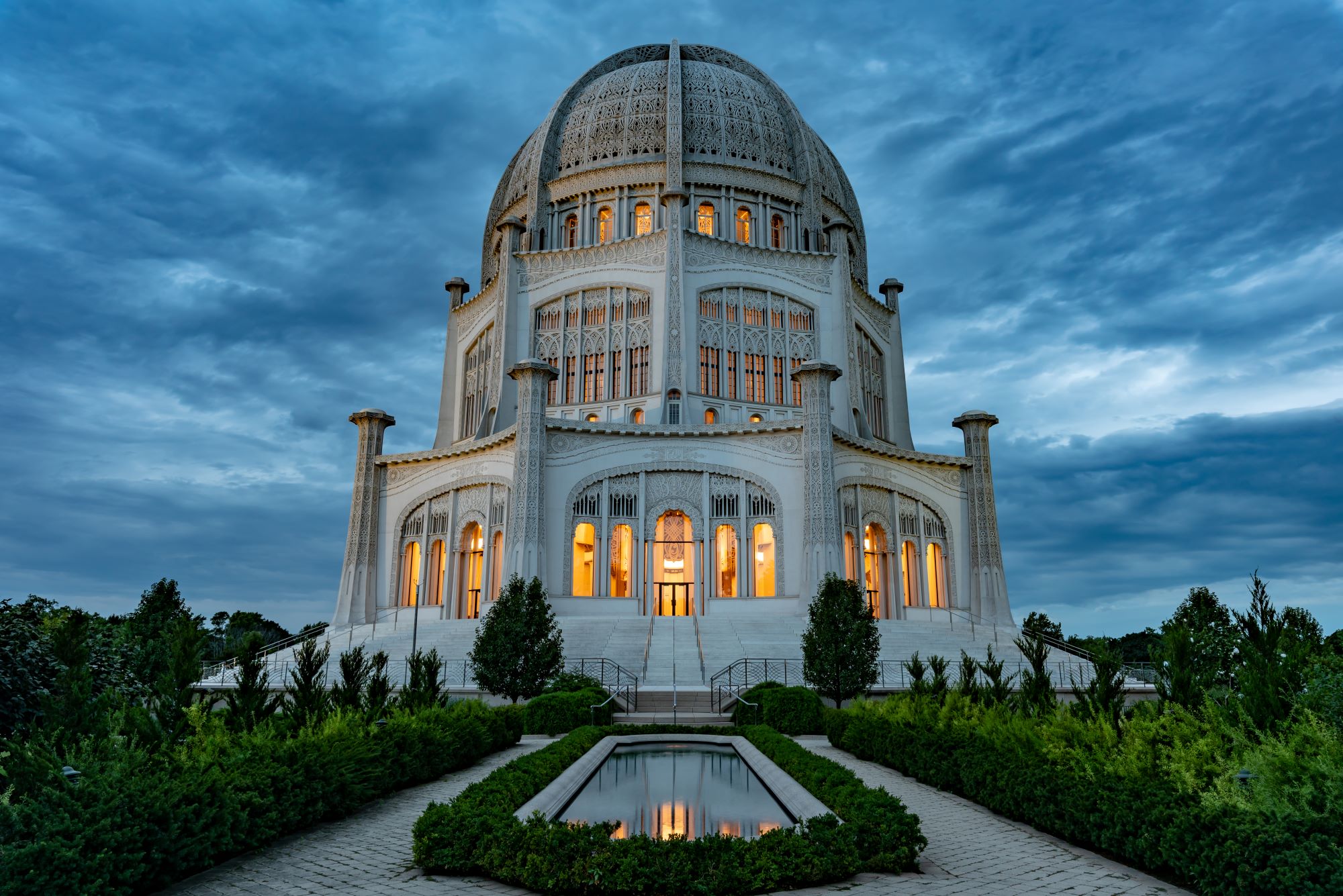 den tho bahai house of worship ton giao kien truc