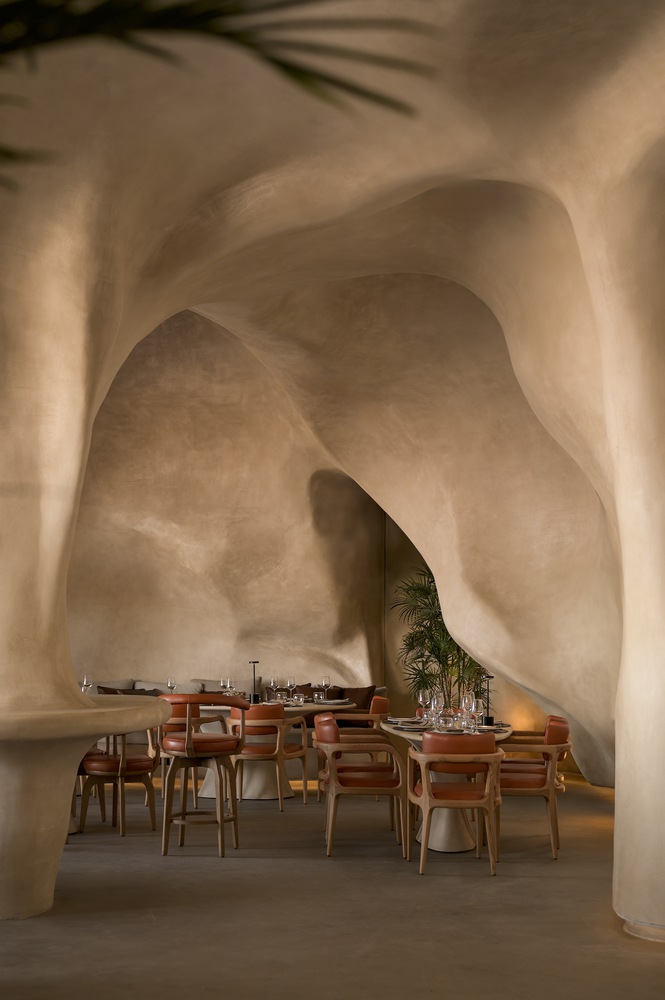  khong gian noi that nha hang Esca Cueva restaurant New Giza Cairo Egypt Mohamed Badie