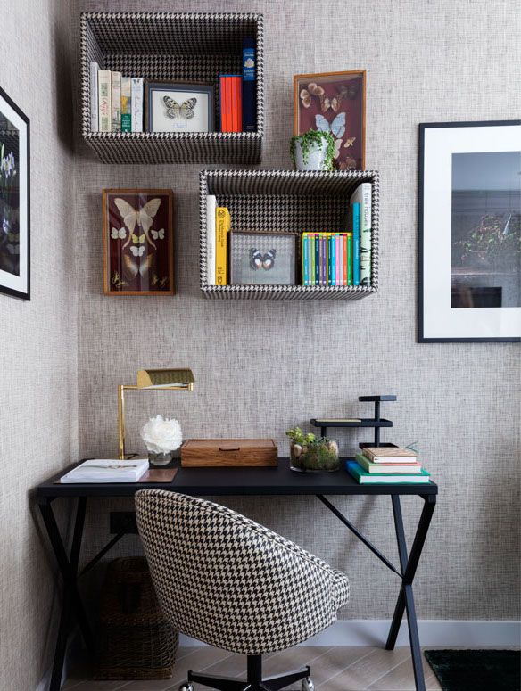 noi that ban lam viec bookshelf meo trang tri