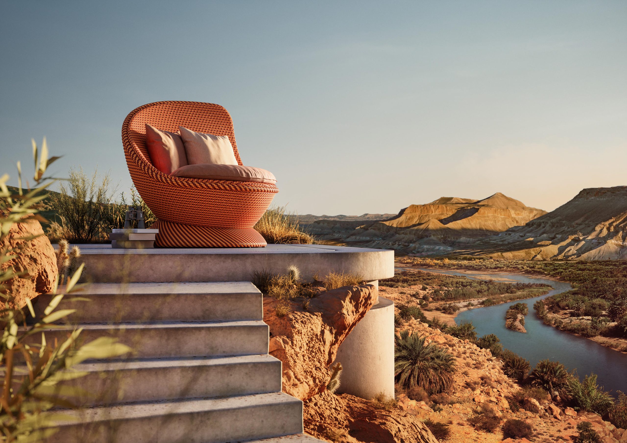 outdoor armchair Papyon Arnd Küchel Dedon