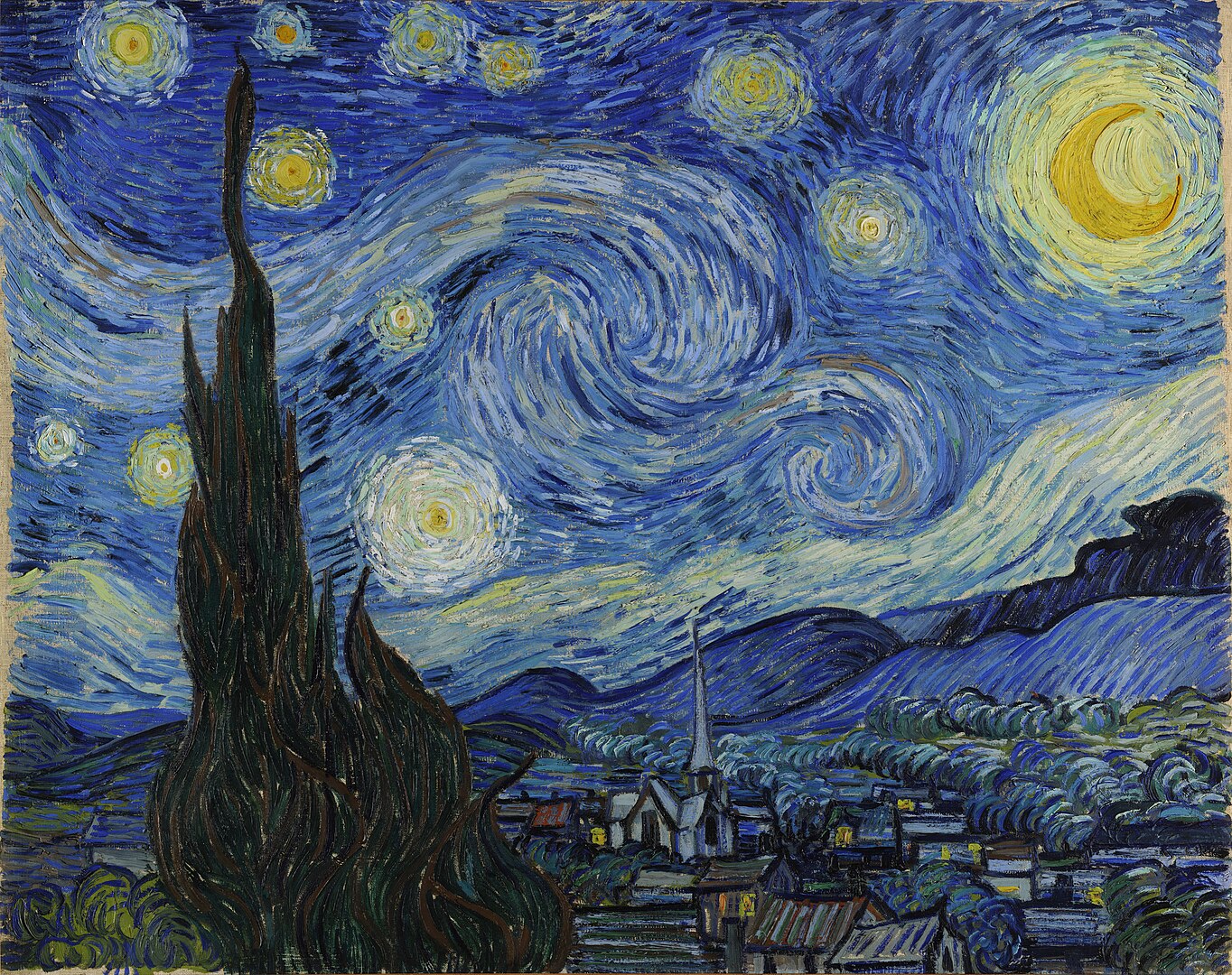Canh quan cong vien khu bao ton starry night retreat Halim Zukić Vincent van Gogh