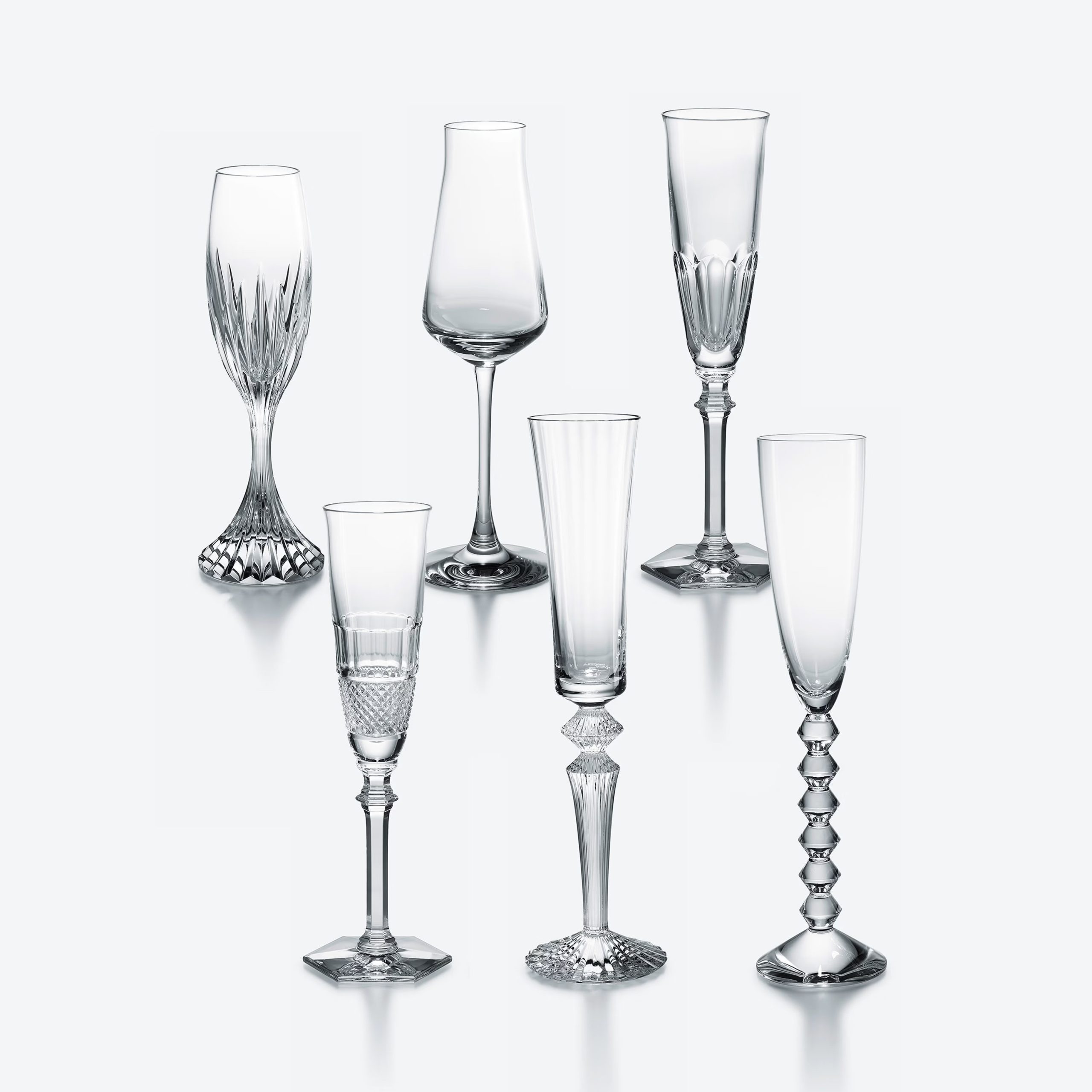 ly pha le flute baccarat ban tiec giang sinh