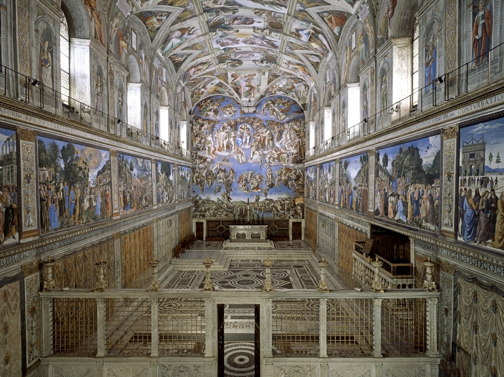 bich hoa michelangelo nha nguyen sistine vatican kien truc