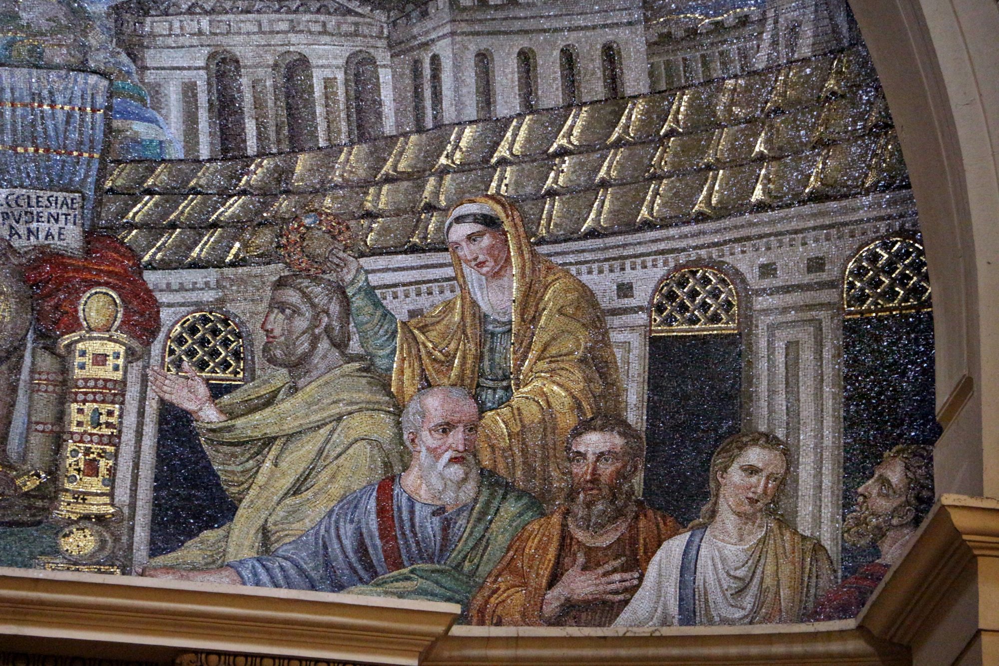 Pudentiana Santa Pudenziana kham mosaic nha tho