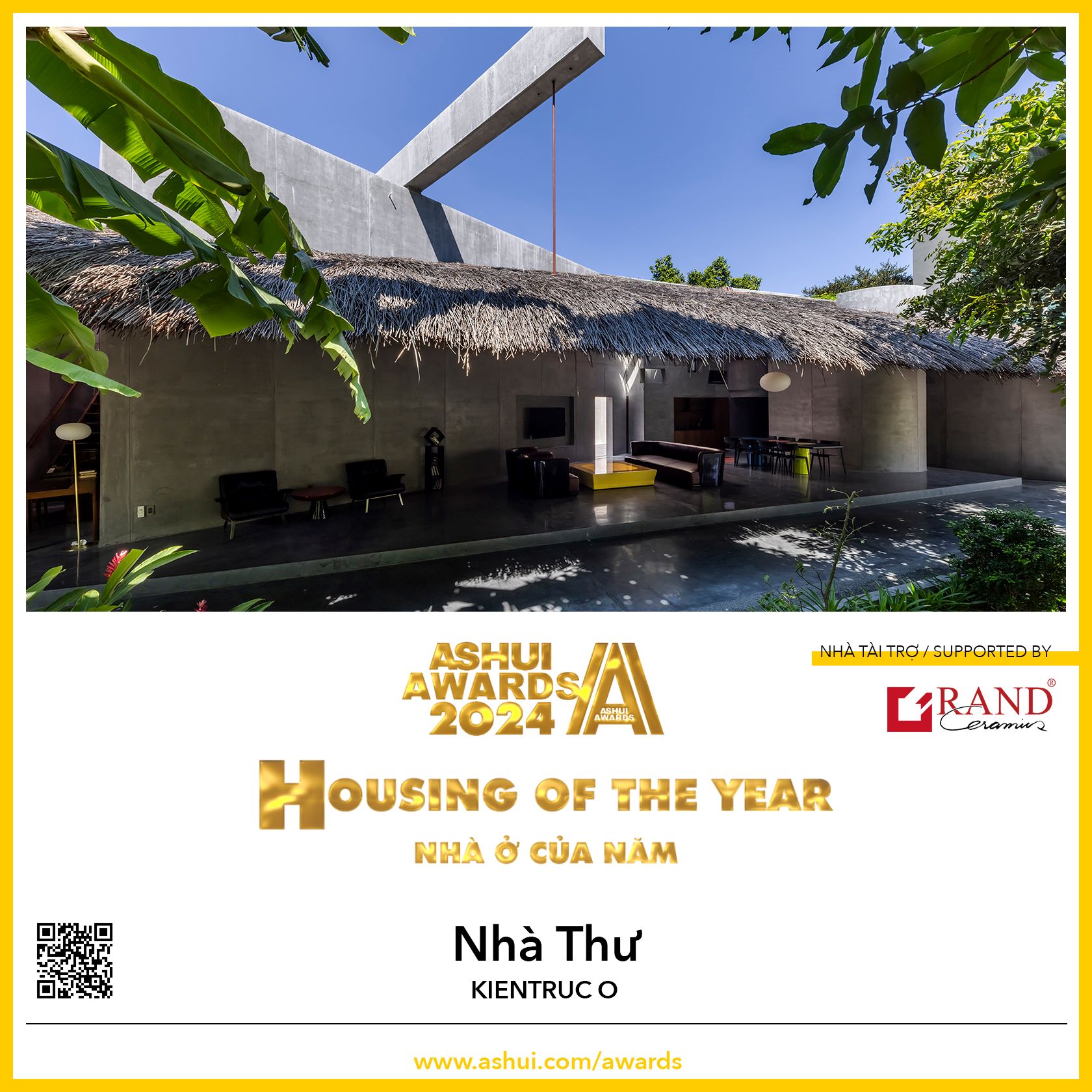 nha thu kientruc o ashui awards 2024 giai thuong