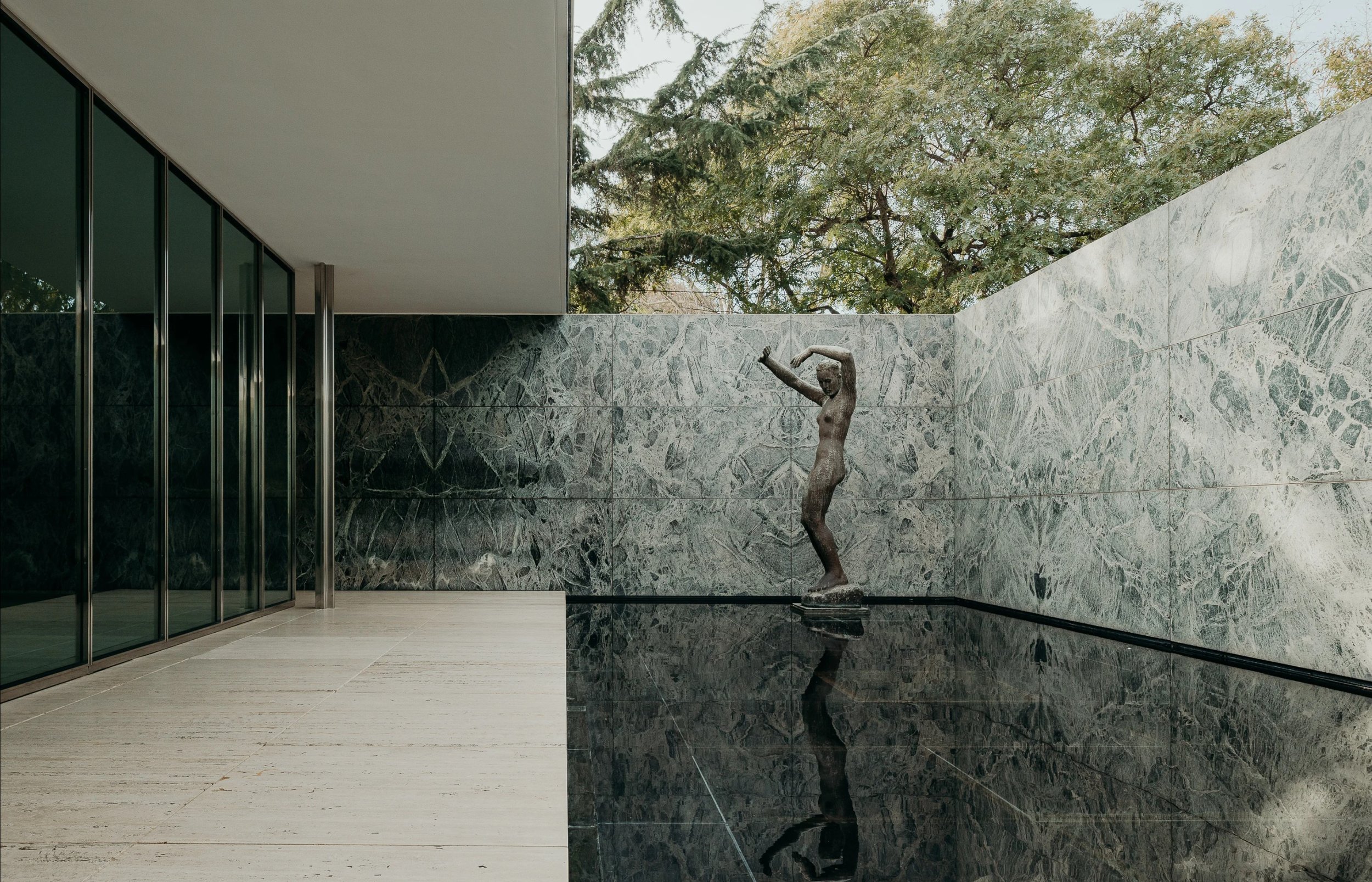 kien truc su barcelona pavilion Ludwig Mies van der Rohe