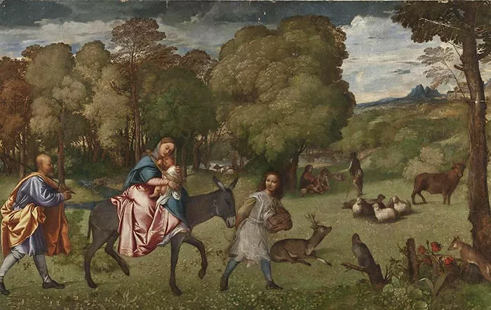 tranh phong canh scenery painting Titian