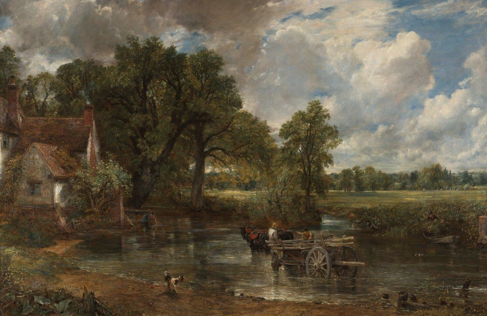 tranh phong canh scenery painting The Hay Wain John Constable