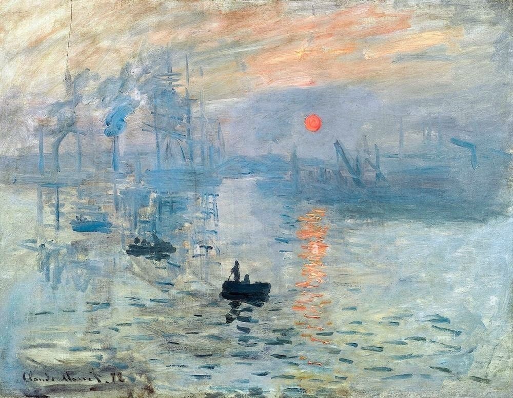 scenery painting Impression, Sunrise Claude Monet