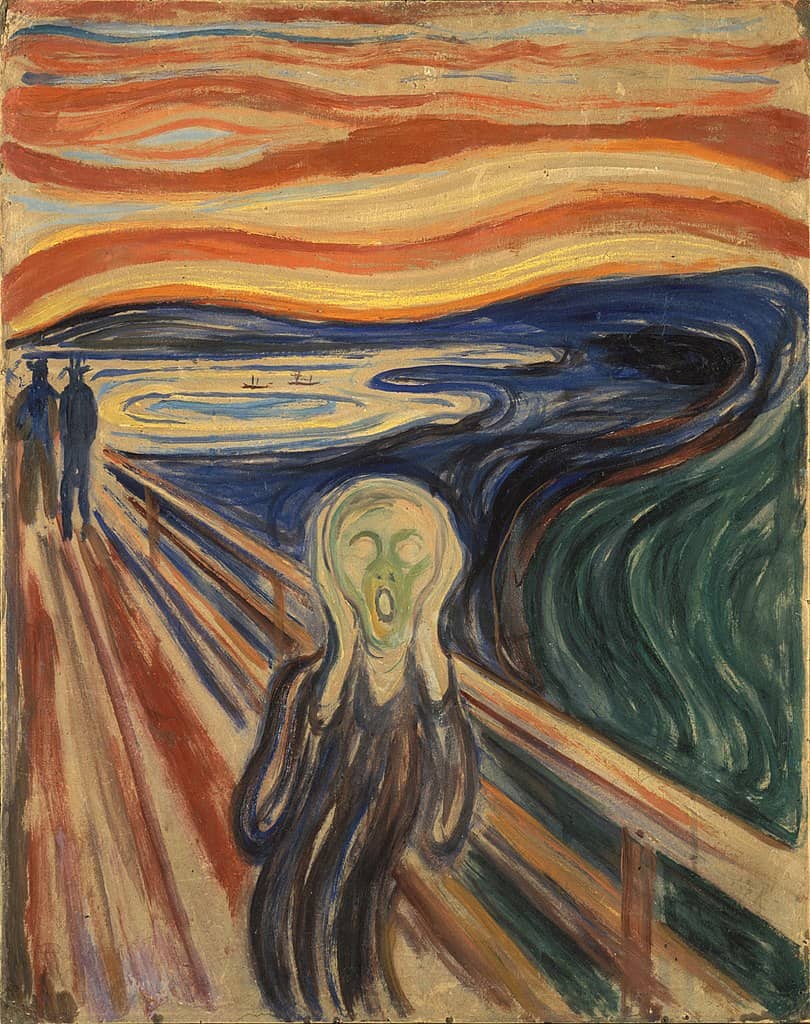 scenery painting The Scream Edvard Munch