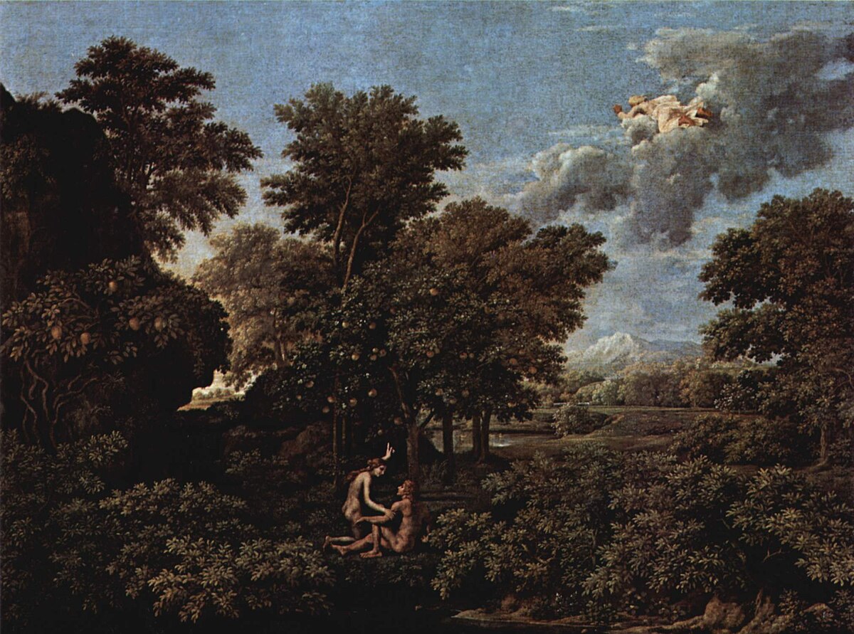 le printemps nicolas poussin tranh phong canh baroque co dien