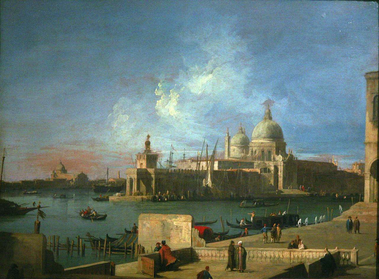hoi hoa chau au venice The Grand Canal at the Church of La Salute Canaletto