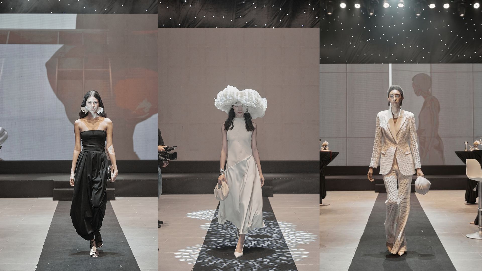 fashion show toi  gian white ant khai truong showroom noi that y