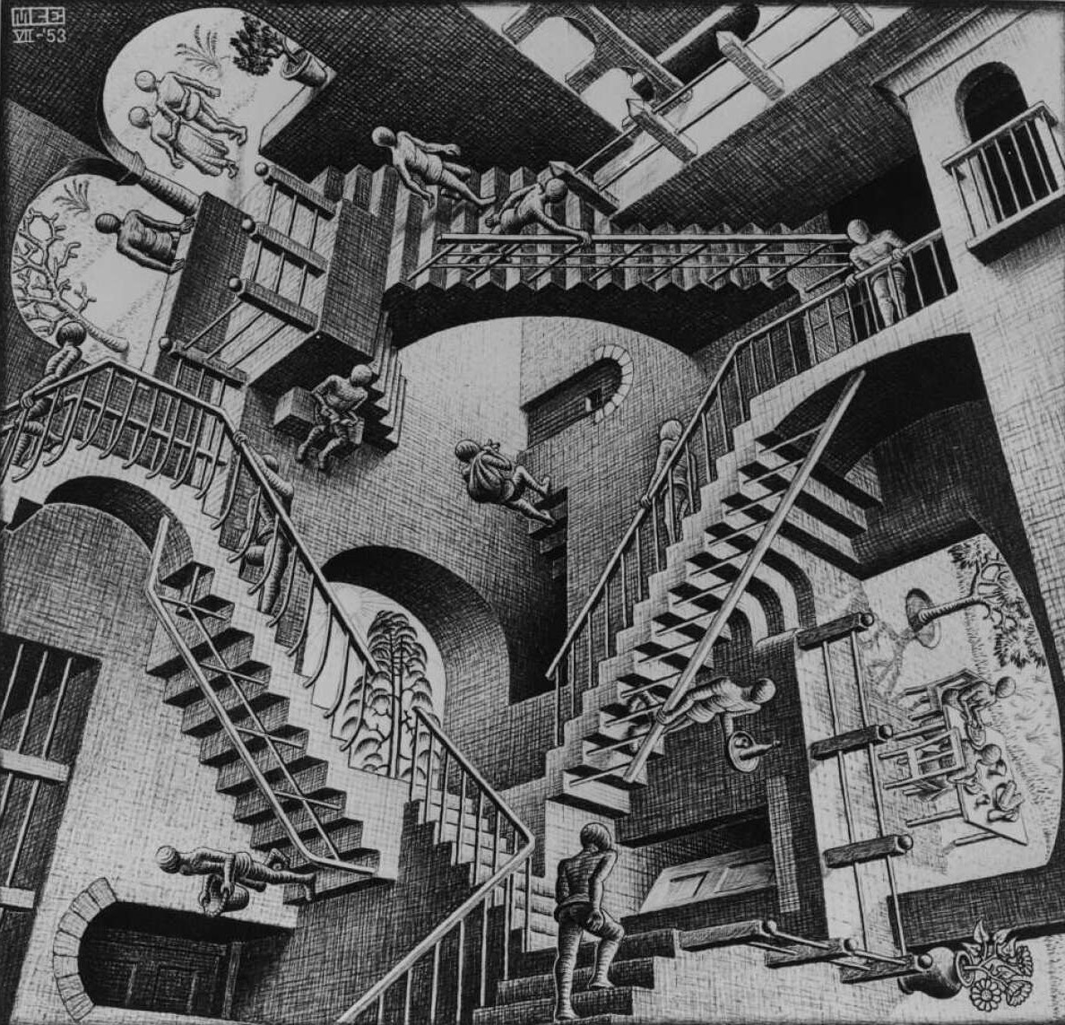 Relativity ao anh thi giac op art