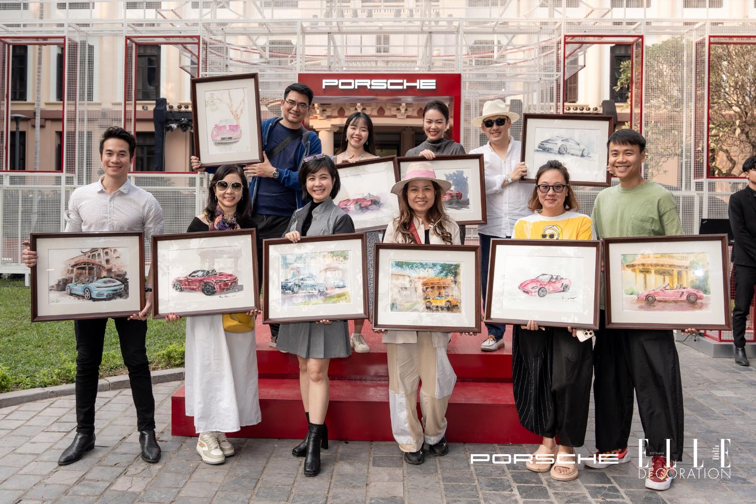 trien lam porsche 911 bao tang my thuat viet nam urban sketchers vietnam