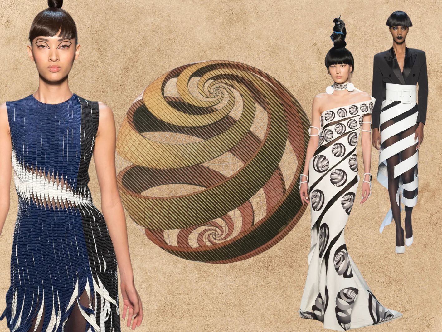 Sphere Spirals ecscher jean paul gaultier couture spring 2018