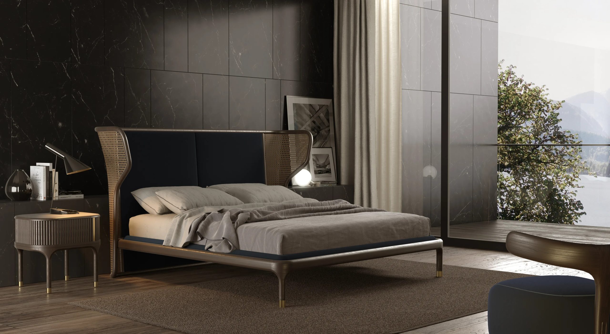 giuong go wood bed Joyce Morelato Libero Rutilo