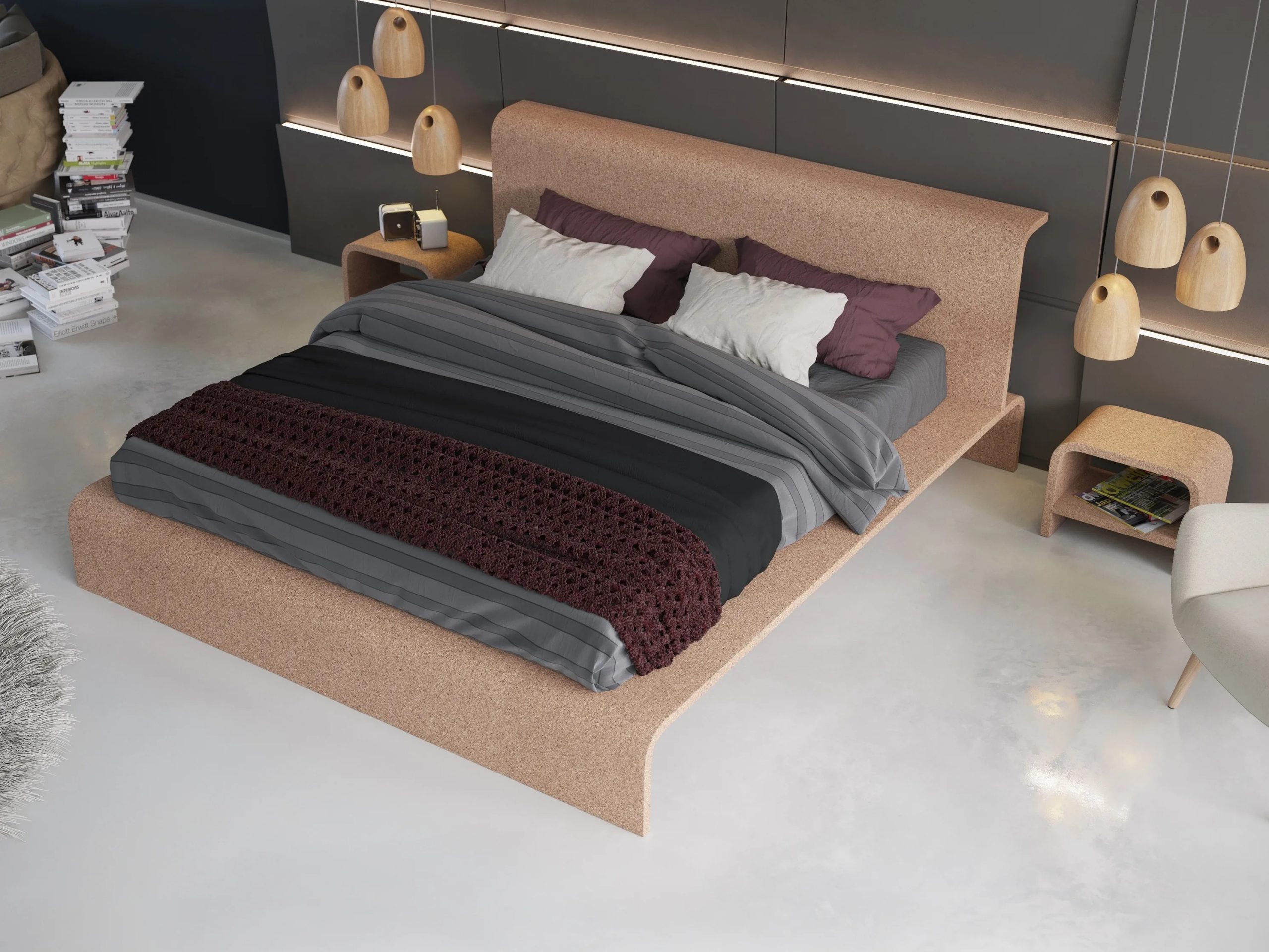 wood bed Bisu Matteo Congiu OTQ