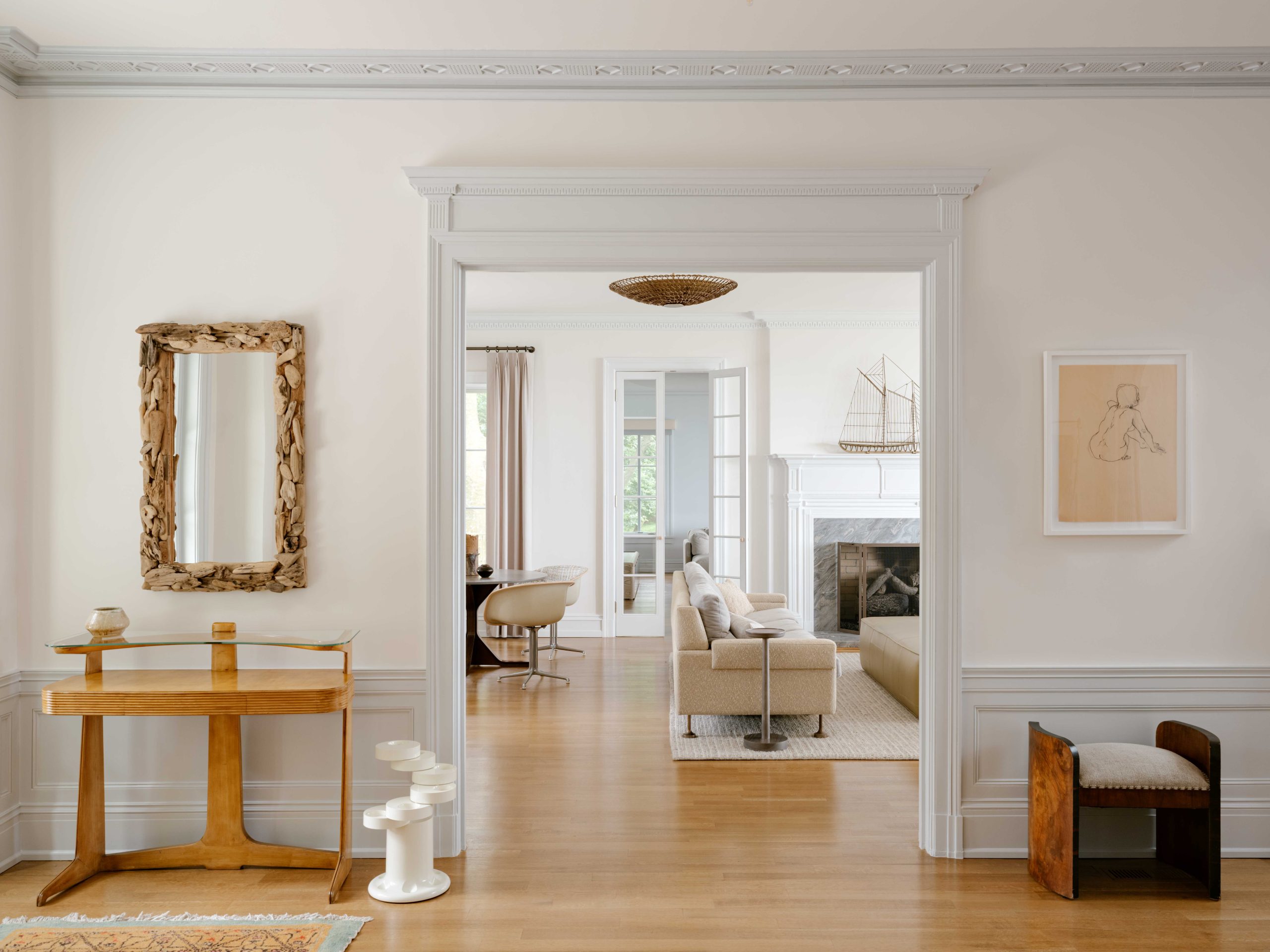 Setauket Long Island villa New York phong cach Tuscan Evan Edward