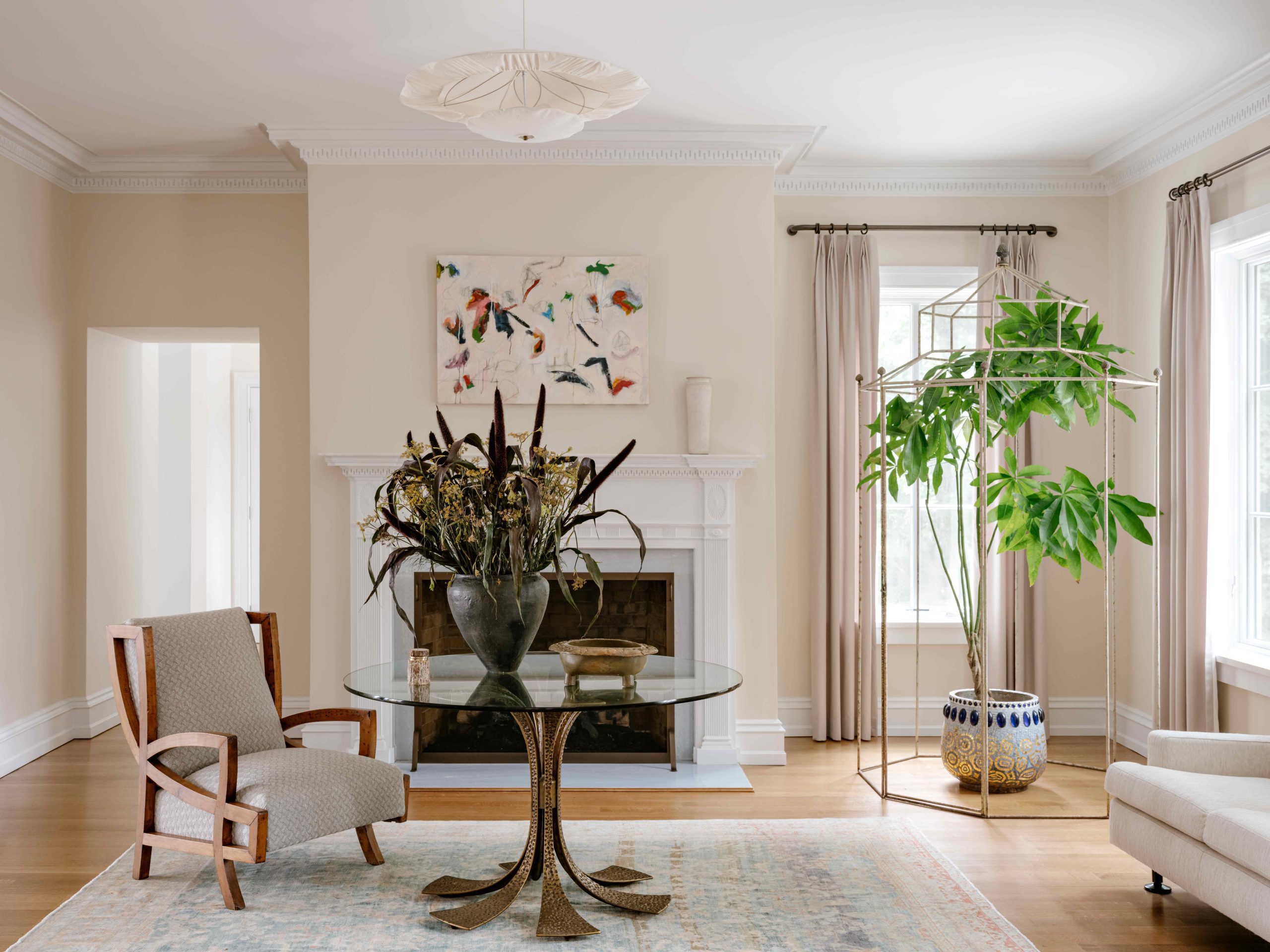 Setauket biet thu Long Island villa New York phong cach Tuscan Evan Edward