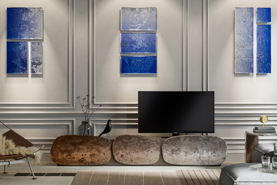 ke tivi TV cabinet Perlera TV Unit Arte Veneziana Melt collection NTK Leo De Carlo