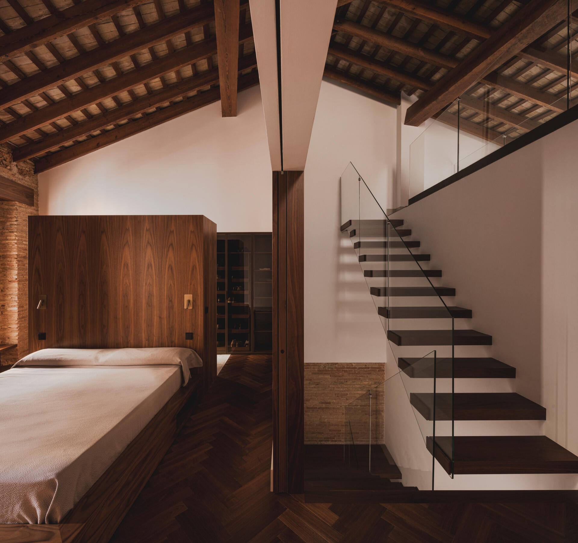 wood ceiling Nogal Estudio Ana Martí