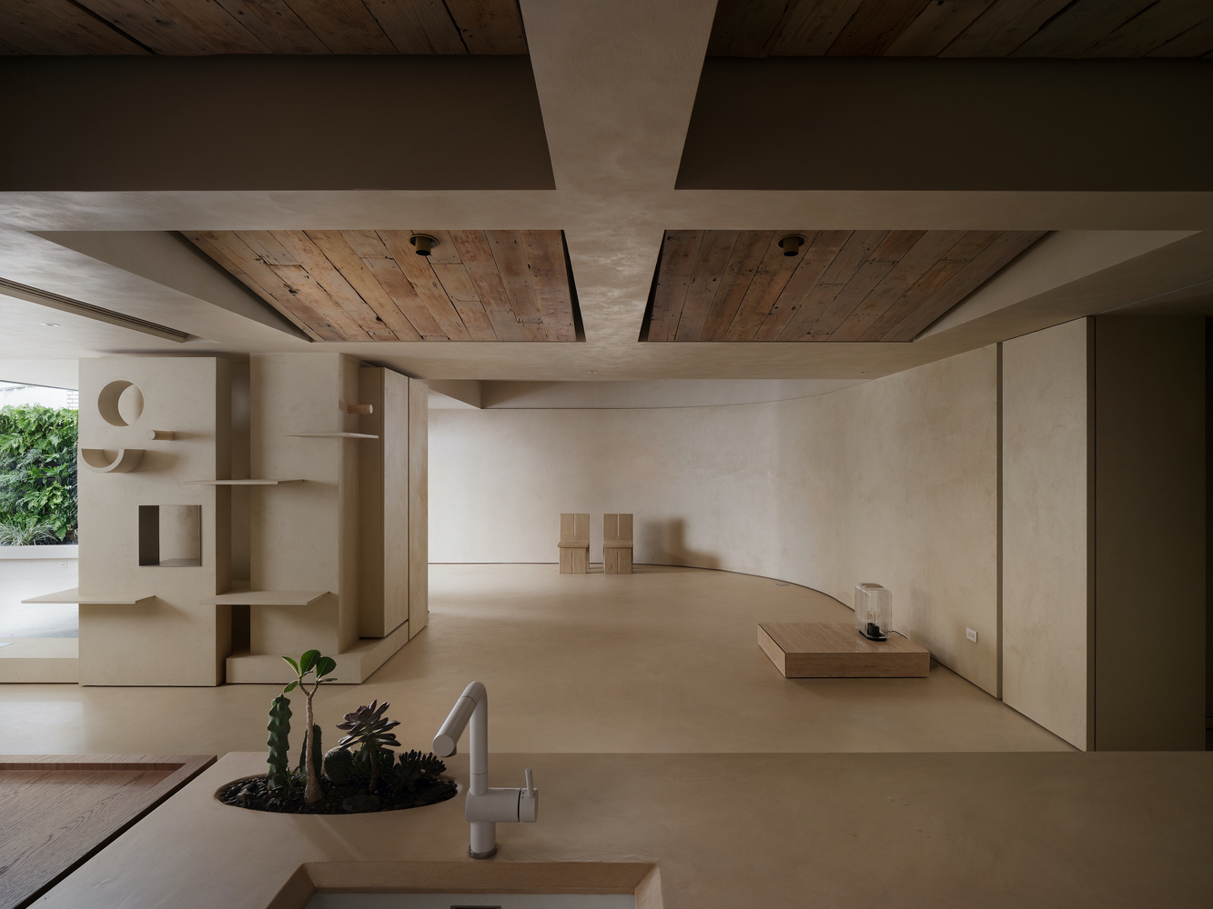 wood ceiling