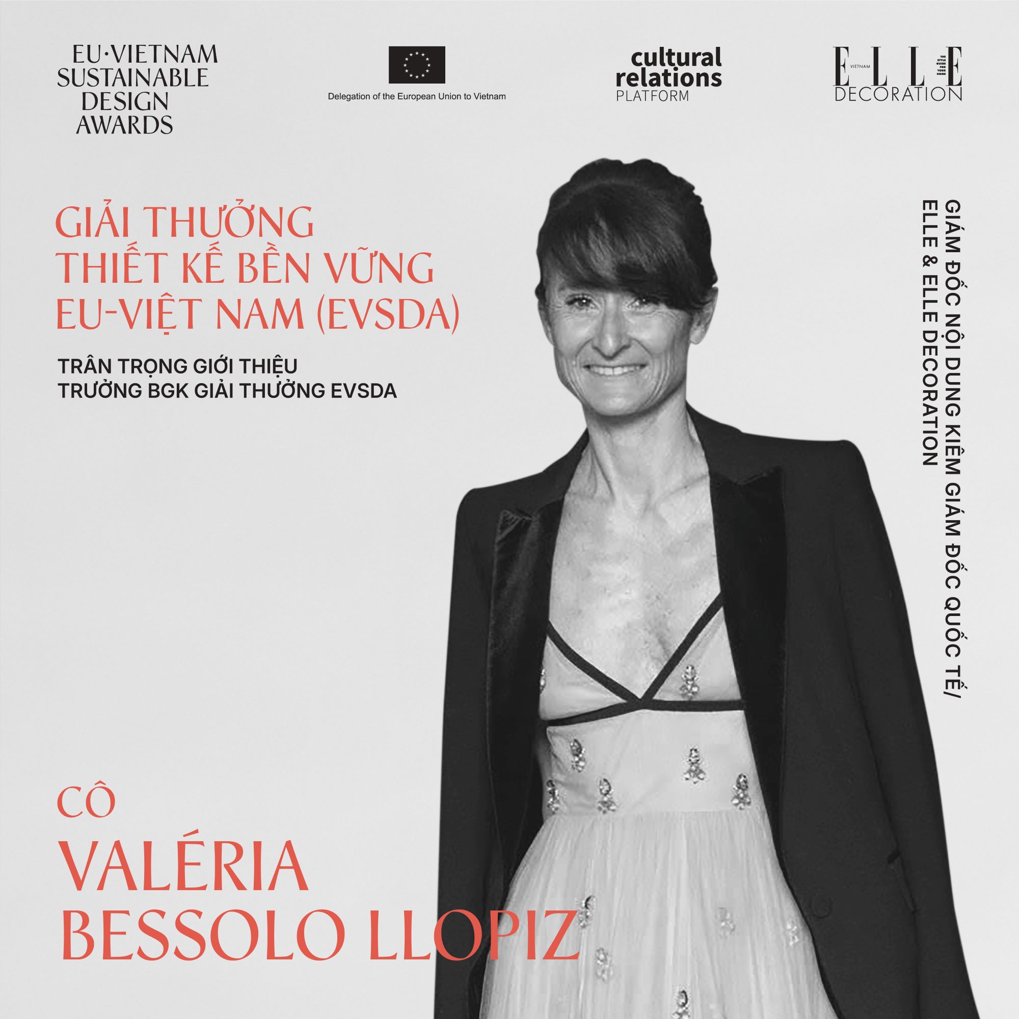 Valéria Bessolo Llopiz elle decoration giam doc giam khao evsda giai thuong