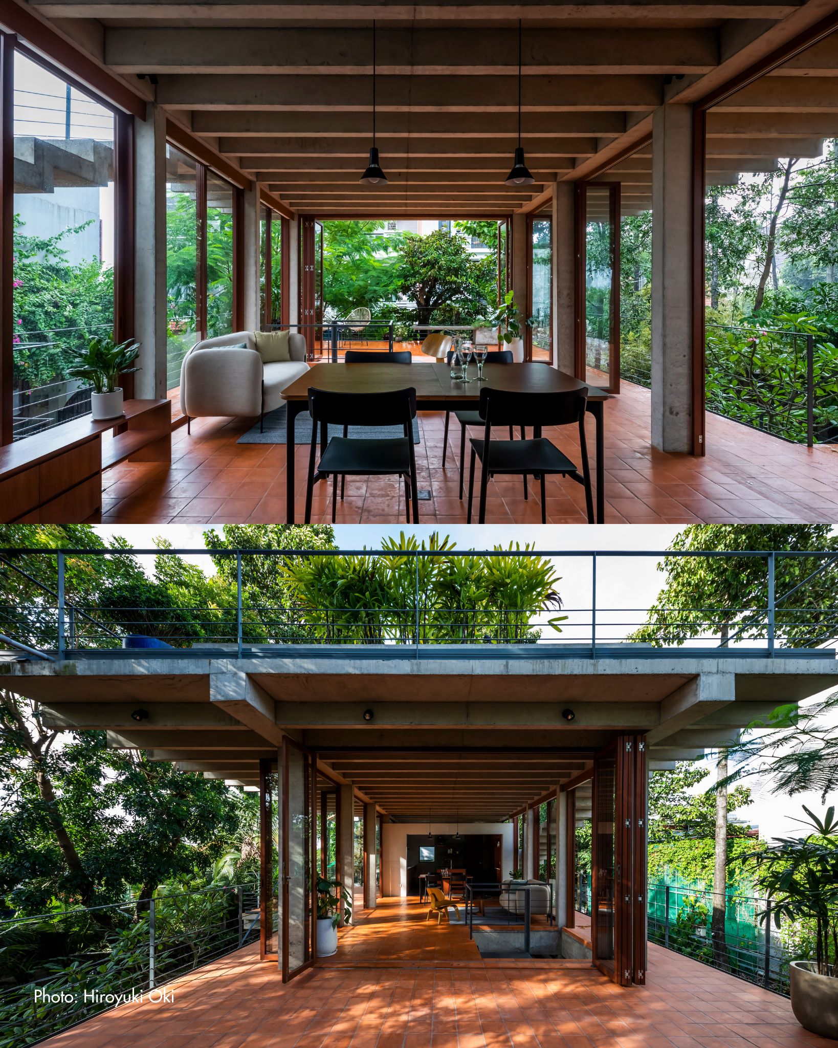floating house Sanuki Daisuke nha o kien truc hien dai khong gian