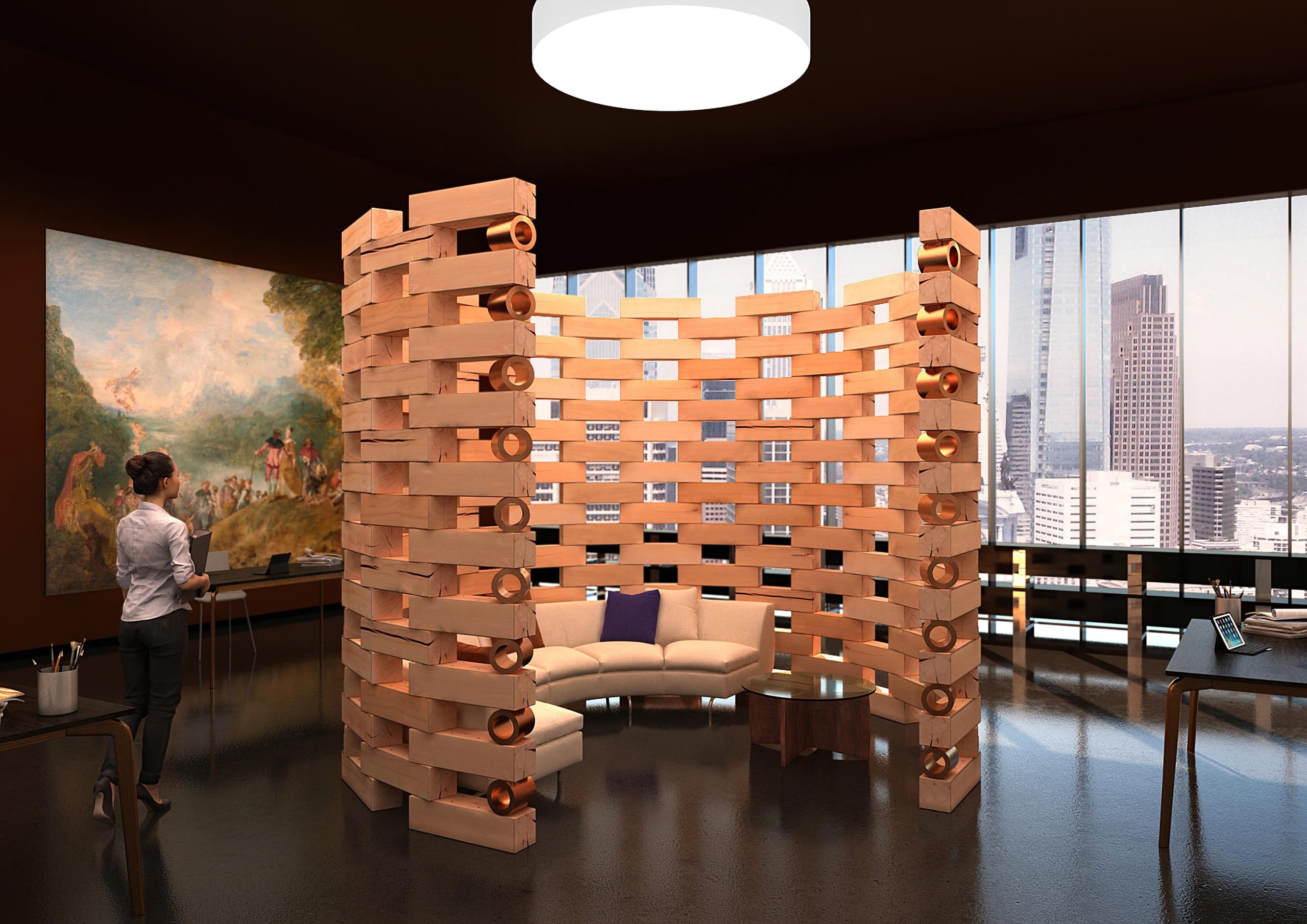 vach ngan room divider CRAFTWAND® Craftwand