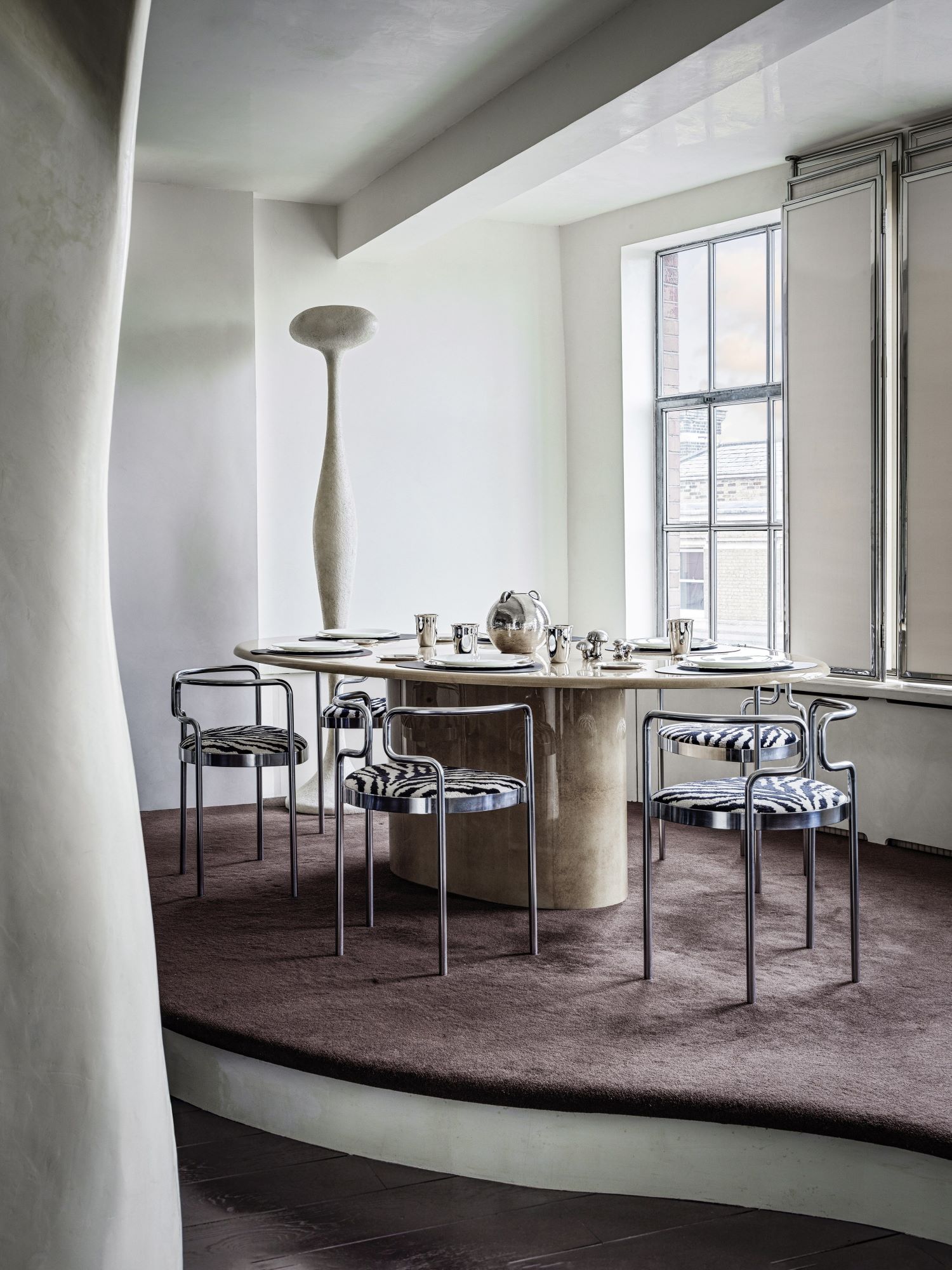 Căn hộ Clerkenwell: Những đường nét hữu cơ tự do và bay bổng
