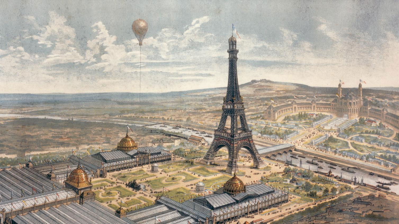 thap eiffel tower paris kien truc expo