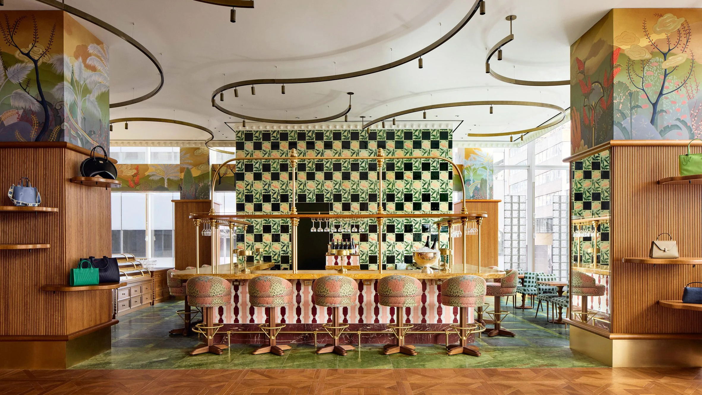 phong cach art deco Printemps New York Red Room
