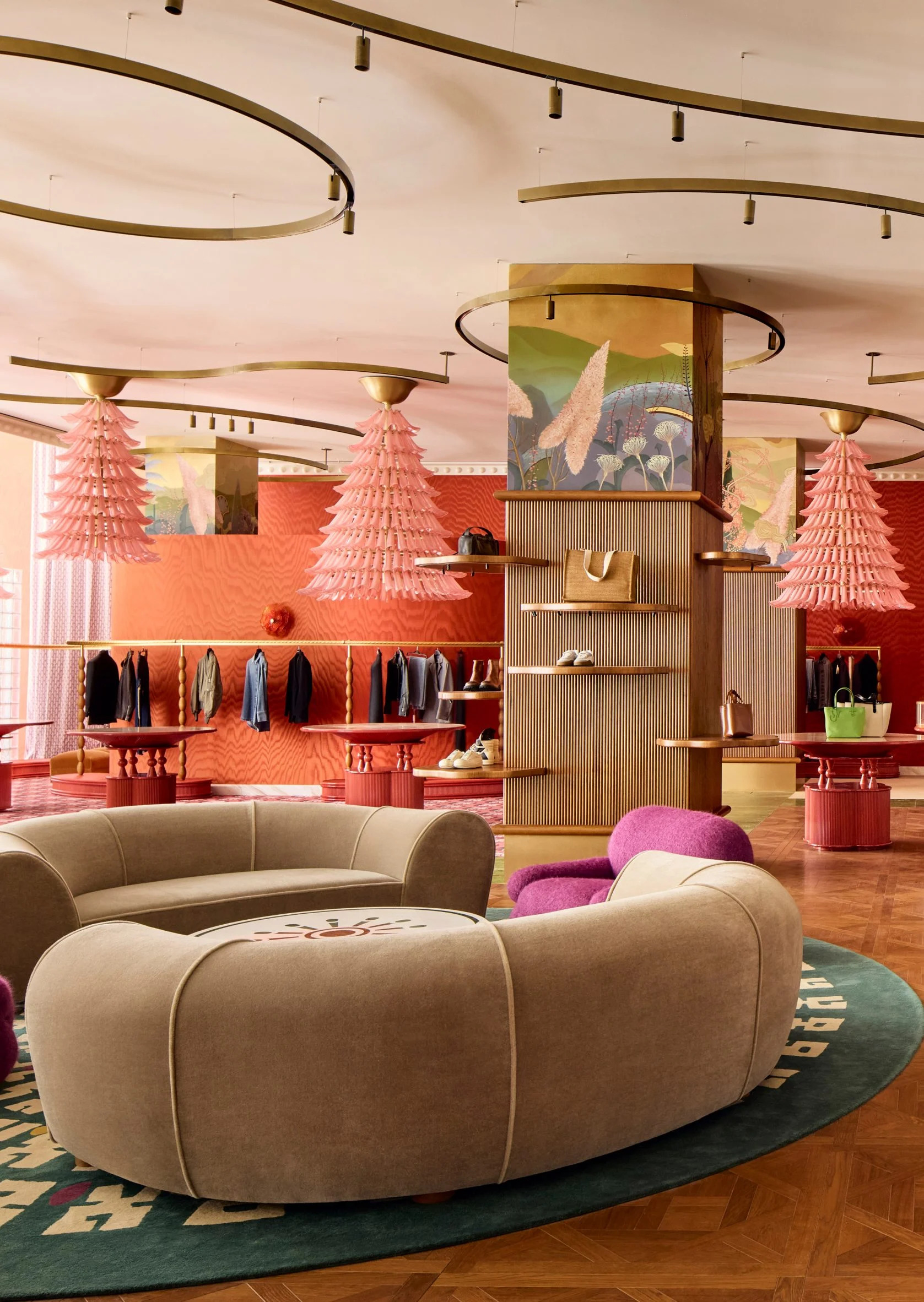 phong cach art deco Printemps New York Red Room