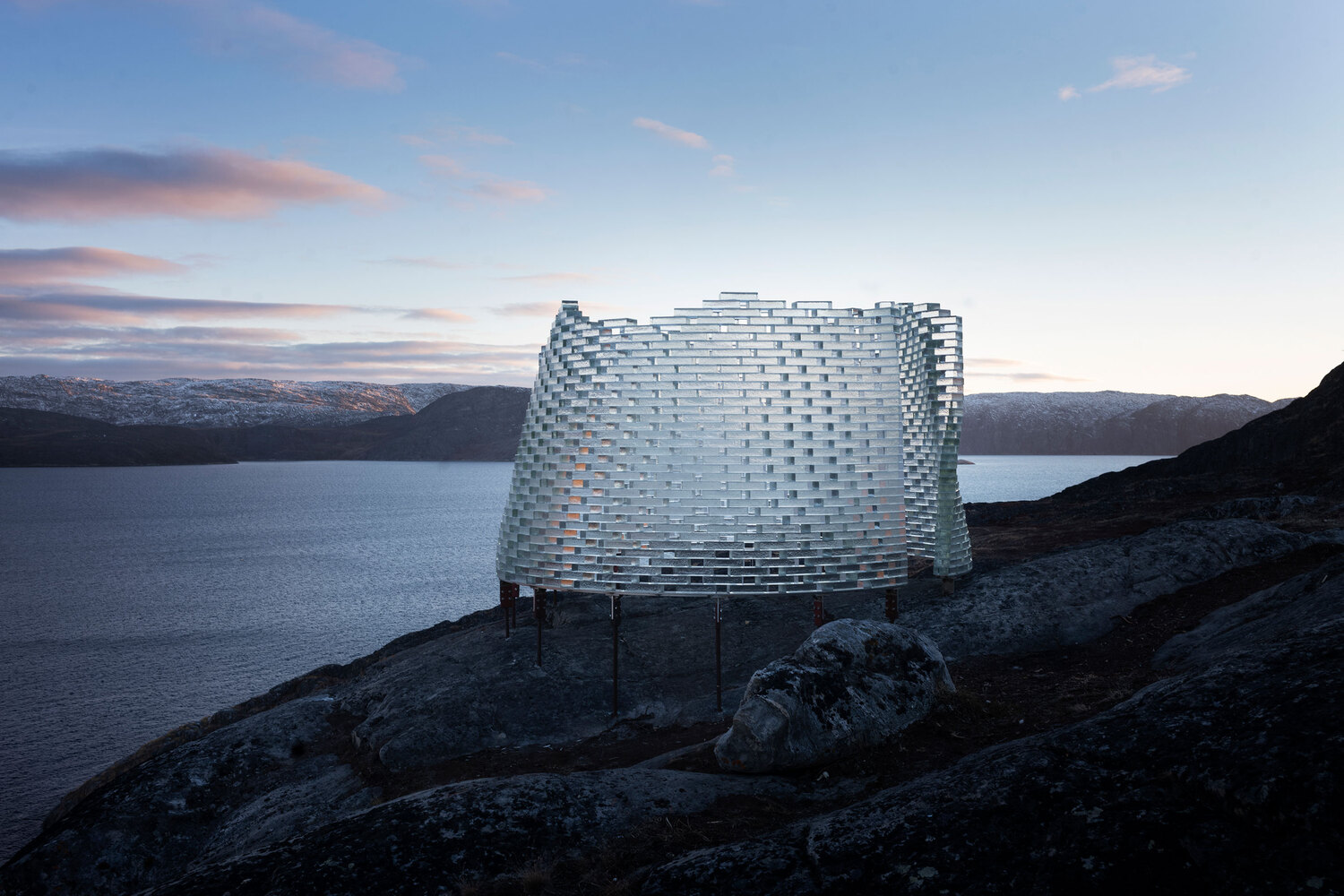 Qaammat Pavilion Konstantin Arkitekter gach kinh kien truc duong dai