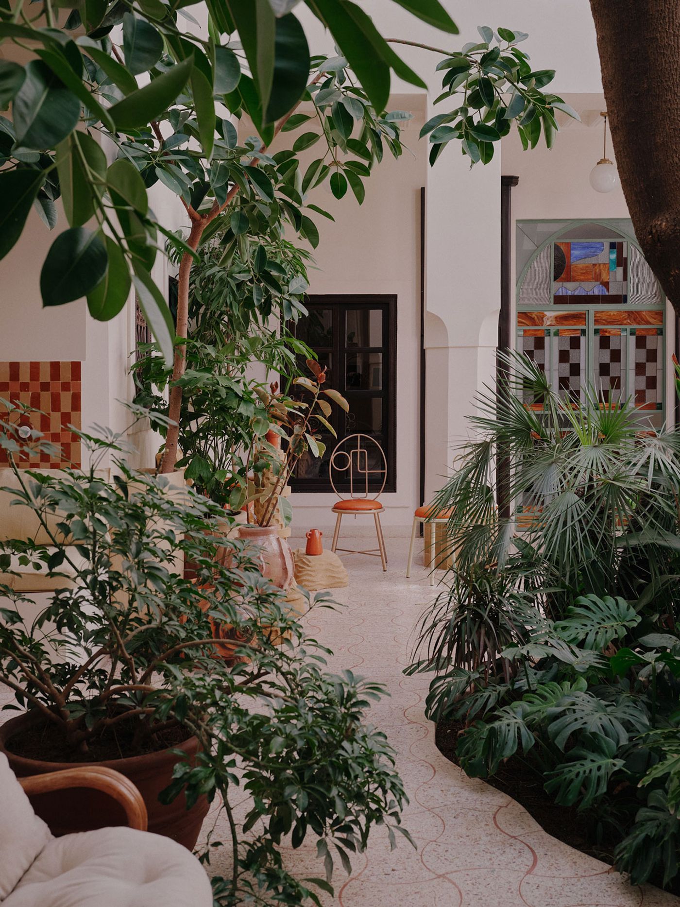 khach san boutique rosemary morocco marrakesh san vuon