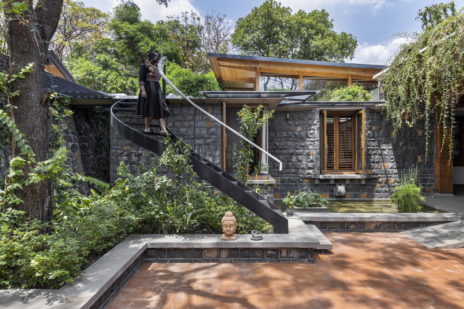 cong trinh flooring tiles Farmhouse Mahiravani Environ Planners