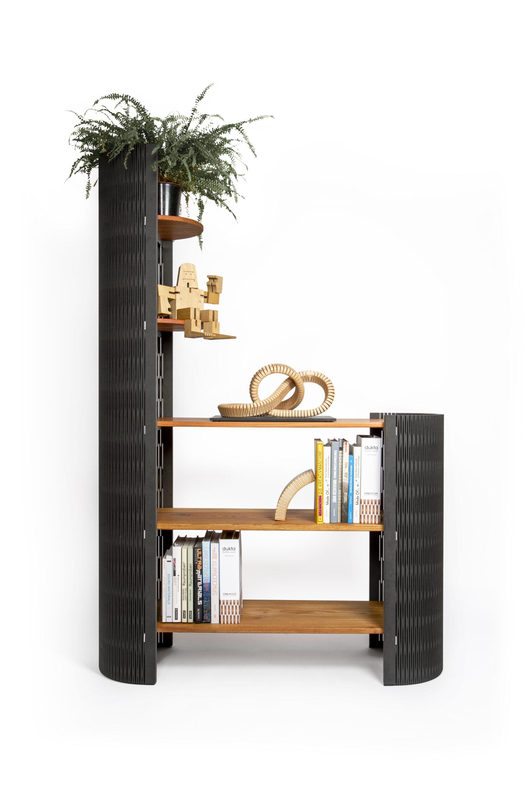 ke go wood bookshelf phong khach phong lam viec phong doc sach dukta