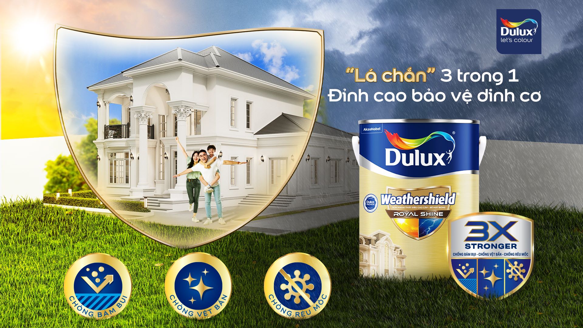 Dulux Weathershield Royal Shine son ngoai that