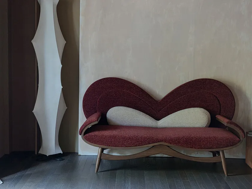 sofa phong khach Q. Chen Eresia Jiang Past To Now Modern Double Chair The Metropolitan Series