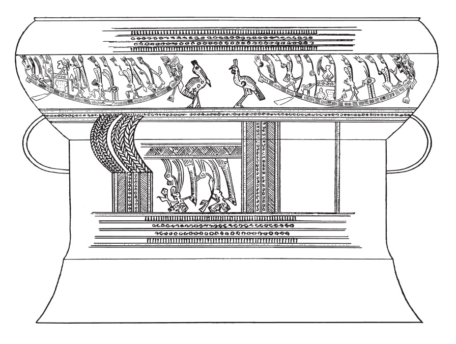 Bronze drum hoa van
