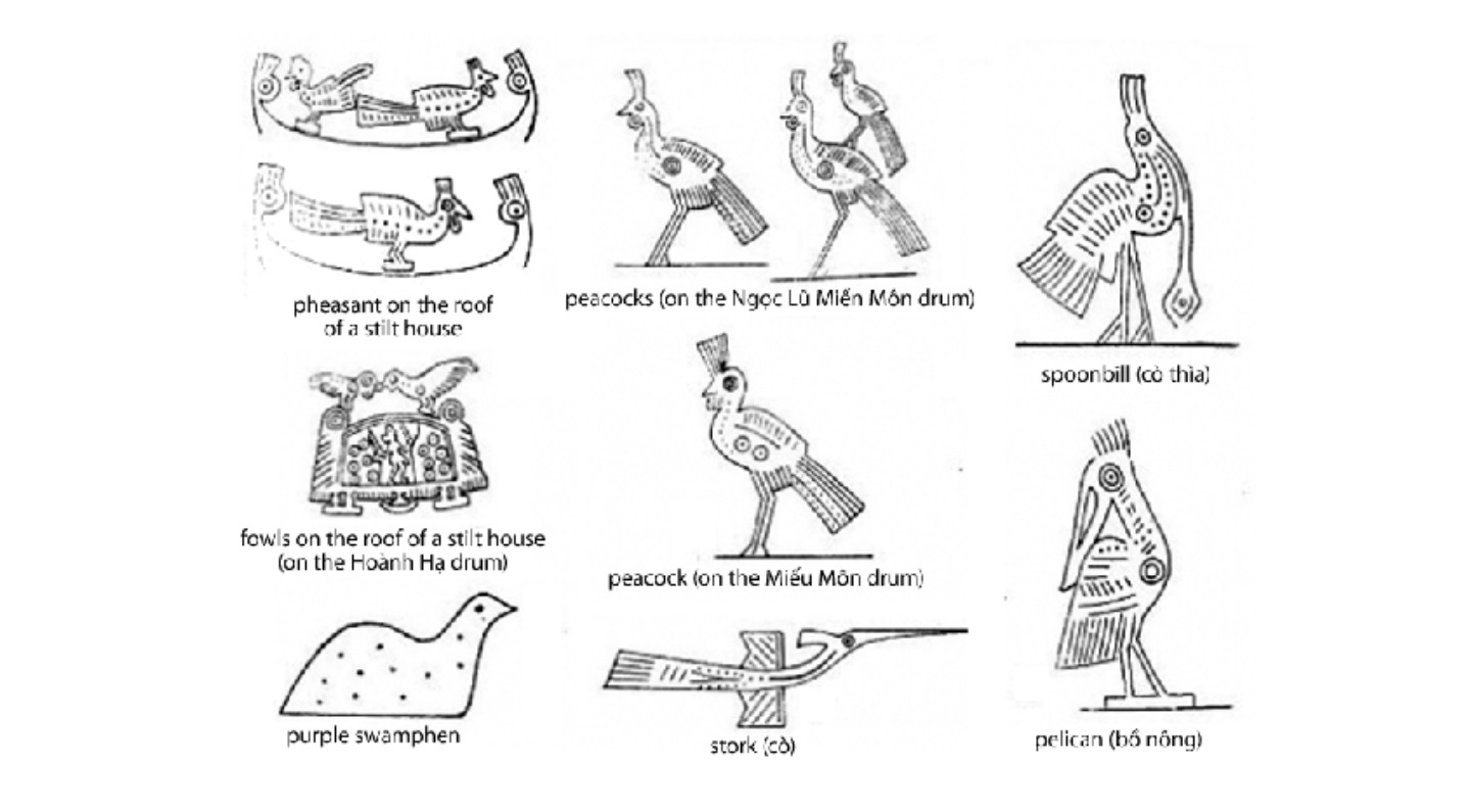 Bronze drum hoa van